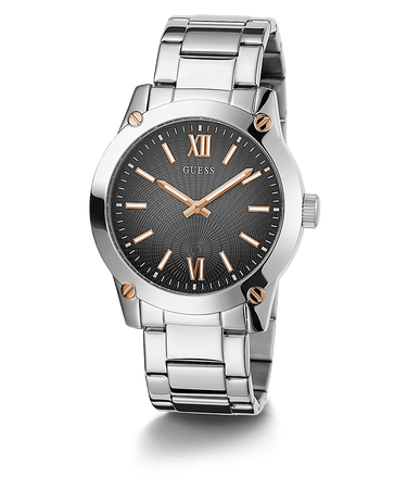 Guess Herren Armbanduhr 44 mm Armband Edelstahl GW0574G1